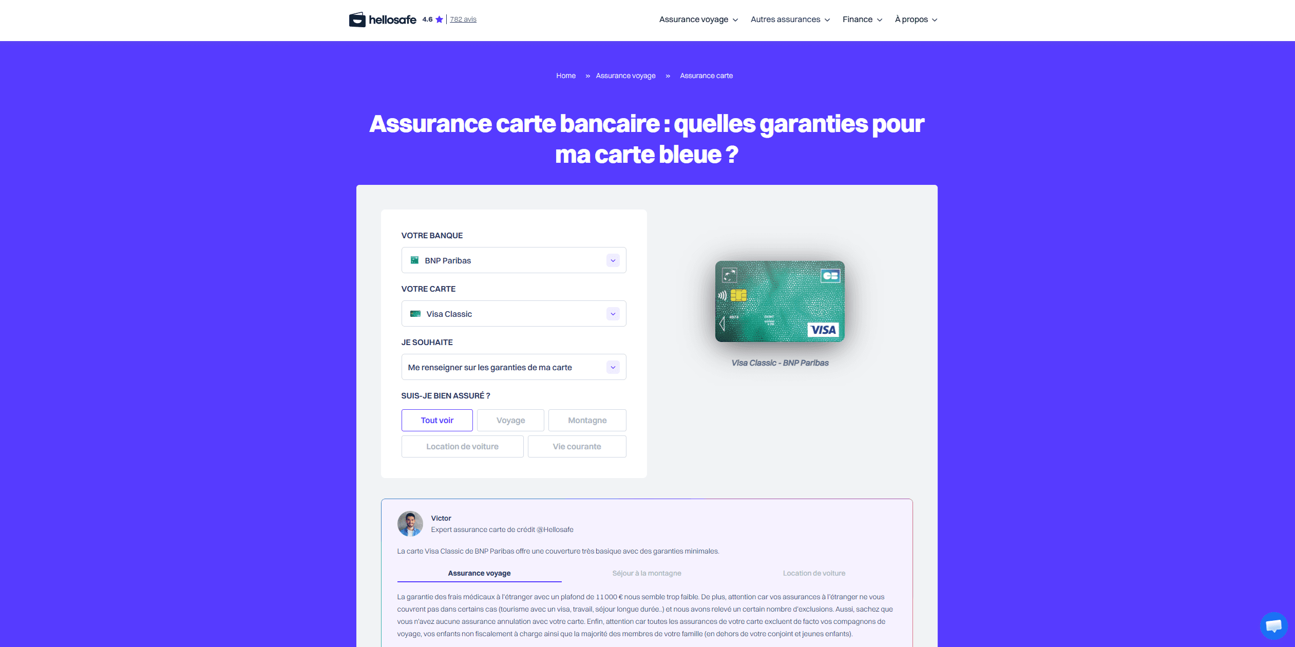 Comparateur assurances carte de crédit | HelloSafe - 0
